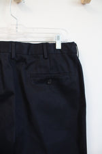 Lands' End Tailored Fit Navy Dress Pants | 34