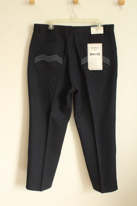 NEW John Blair Navy Blue Comfort Fit Soft Jean Pants | 38S