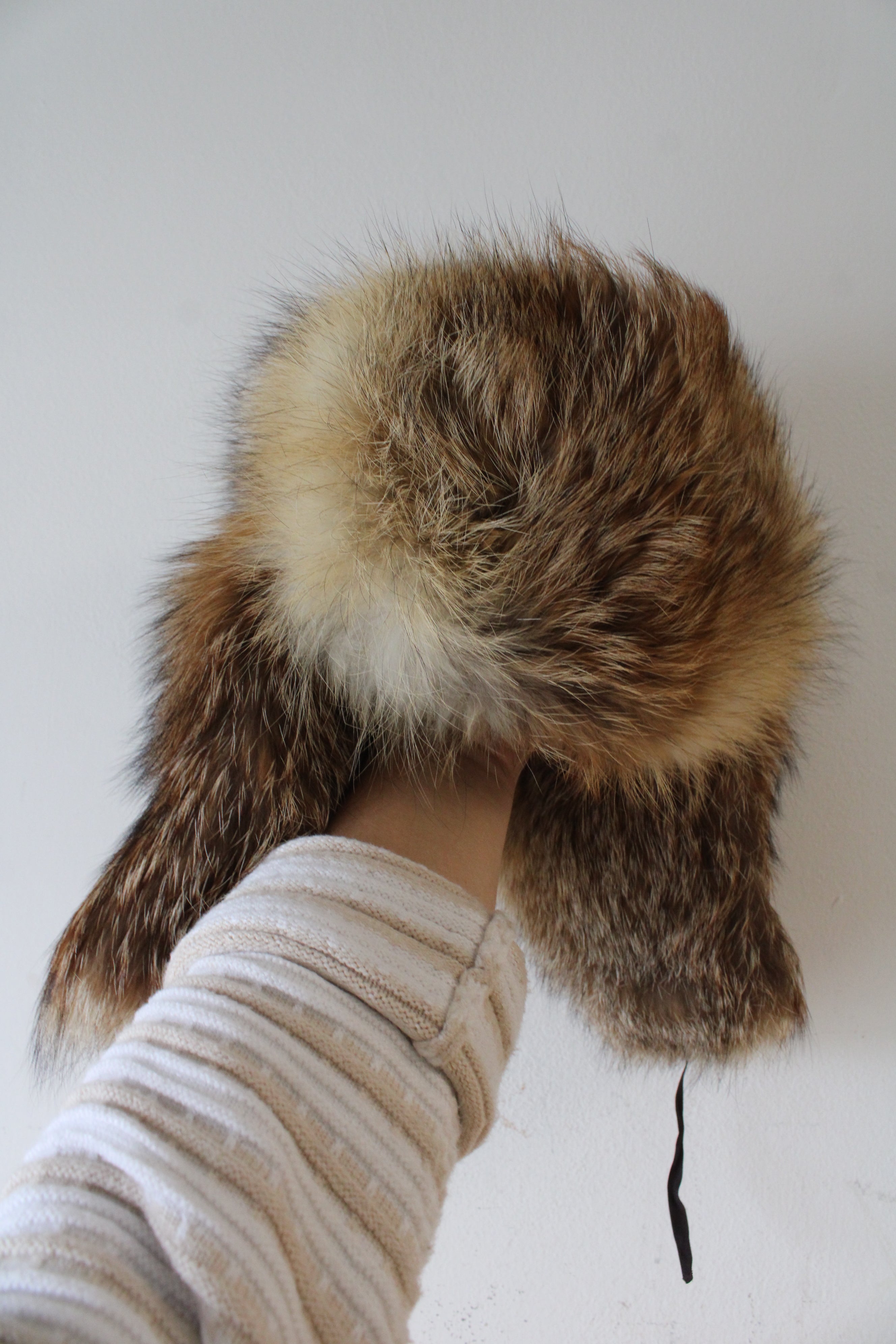 Russian Wolves Fur Trapper Hat