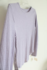 NEW SO Lavender Waffle Knit Long Sleeved Top | M