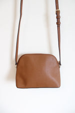 Michael Kors Adele Brown Gold Studded Dome Crossbody Bag