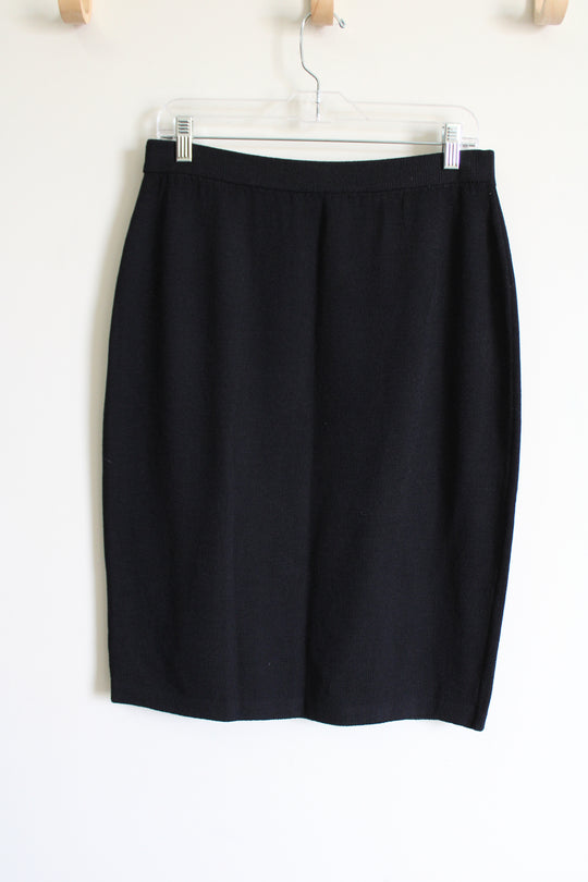 St. John Basics By Marie Gray Black Knit Skirt | 12