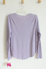NEW SO Lavender Waffle Knit Long Sleeved Top | M