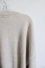 David Taylor Cream Chunky Knit Sweater | 3XL