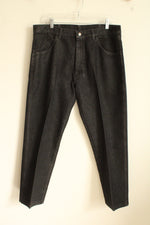 Wrangler Black Denim Straight Leg Jeans | 36x29