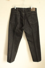 Wrangler Black Denim Straight Leg Jeans | 36x29