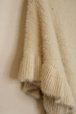 Akemi + Kin Ivory Fuzzy Cape with Sleeves | OS
