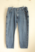 Wrangler Medium Wash Relaxed Fit Jeans | 40x30