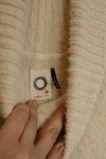 Akemi + Kin Ivory Fuzzy Cape with Sleeves | OS