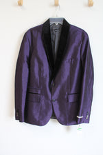NEW International Concepts Milan Slim Fit Eggplant Purple Blazers | L