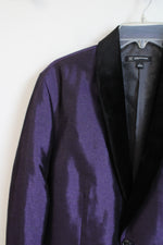 NEW International Concepts Milan Slim Fit Eggplant Purple Blazers | L