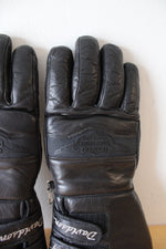 Vintage Harley-Davidson Black Leather Riding Gloves | M