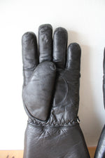 Vintage Harley-Davidson Black Leather Riding Gloves | M
