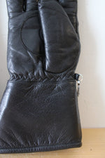 Vintage Harley-Davidson Black Leather Riding Gloves | M