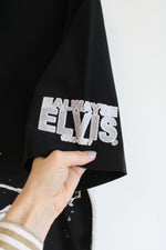 Elvis Presley Black Button Down Short Sleeved Shirt | M