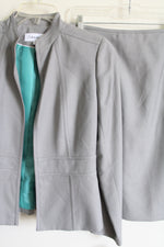 NEW Calvin Klein Gray Stone Skirt Suit Set | 6