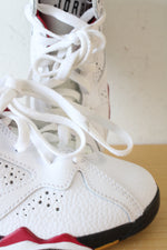 Air Jordan 7 Retro Cardinal White Black & Red Shoes | 12C