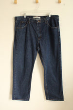 Lee Dark Wash Regular Straight Fit Jeans | 42x30