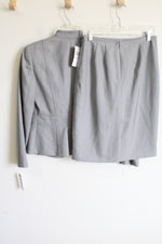 NEW Calvin Klein Gray Stone Skirt Suit Set | 6