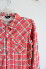 Core Concepts Orange Plaid Button Down Shirt | S