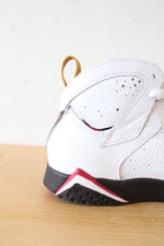 Air Jordan 7 Retro Cardinal White Black & Red Shoes | 12C