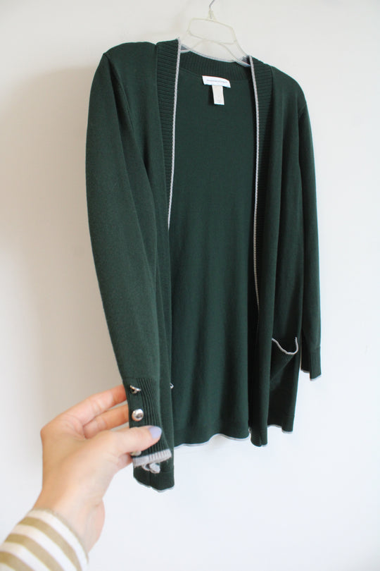 Christopher & Banks Evergreen Cardigan | L