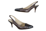 Oscar De La Renta Python Slingback Pump Shoes | Size 7.5