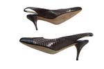 Oscar De La Renta Python Slingback Pump Shoes | Size 7.5