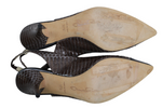 Oscar De La Renta Python Slingback Pump Shoes | Size 7.5