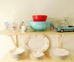 RARE Lido W.S. George White 183A Made In The USA Poppy China Bowls | Set Of 4