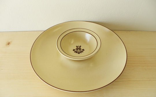 Pfaltzgraff Village Stoneware Chip N Dip 180 Dish Plate & Bowl Set