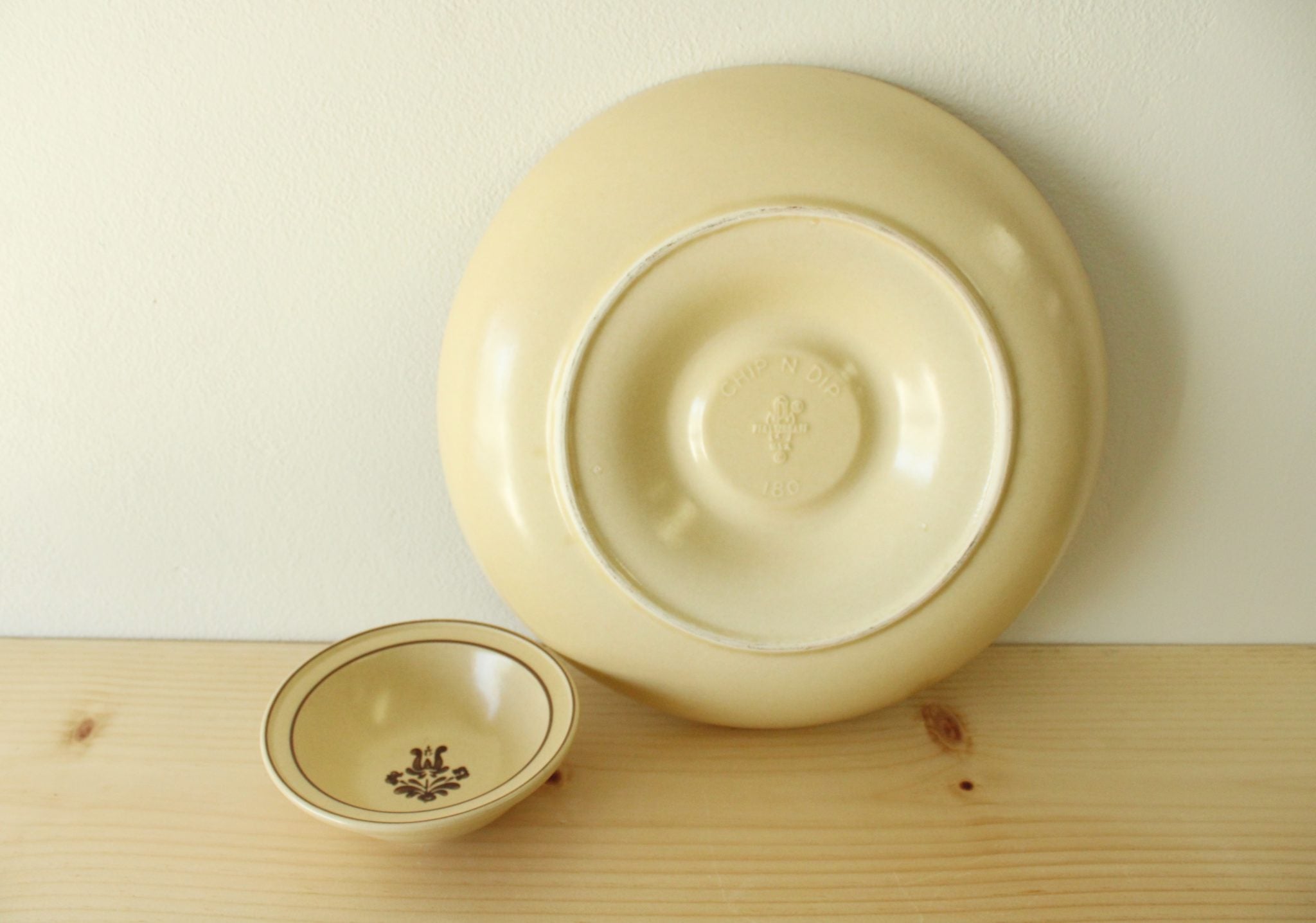Pfaltzgraff Village Stoneware Chip N Dip Dish Plate & Bowl 108