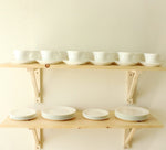 Minton White Monarch Bone China Made In England Demitasse Salad Plates | Set Of 6 | 8"
