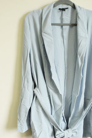 NEW Roz & Ali Light Blue Summer Cardigan Blazer | Size L