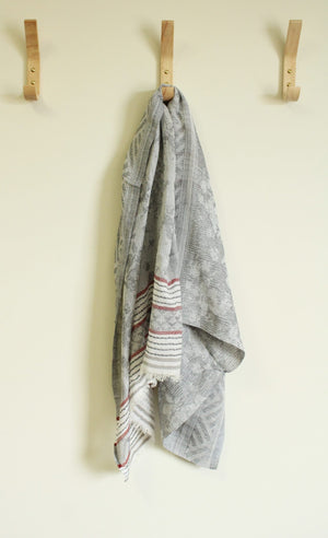 NEW Sandy & Sid Grey White & Maroon Scarf | Several Available