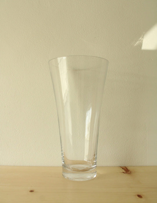 Tall 12" Flare Rim Glass Vase