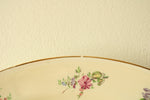 Vintage Household Institute Priscilla Eggshell Nautilus Floral Platter | 13 1/2"