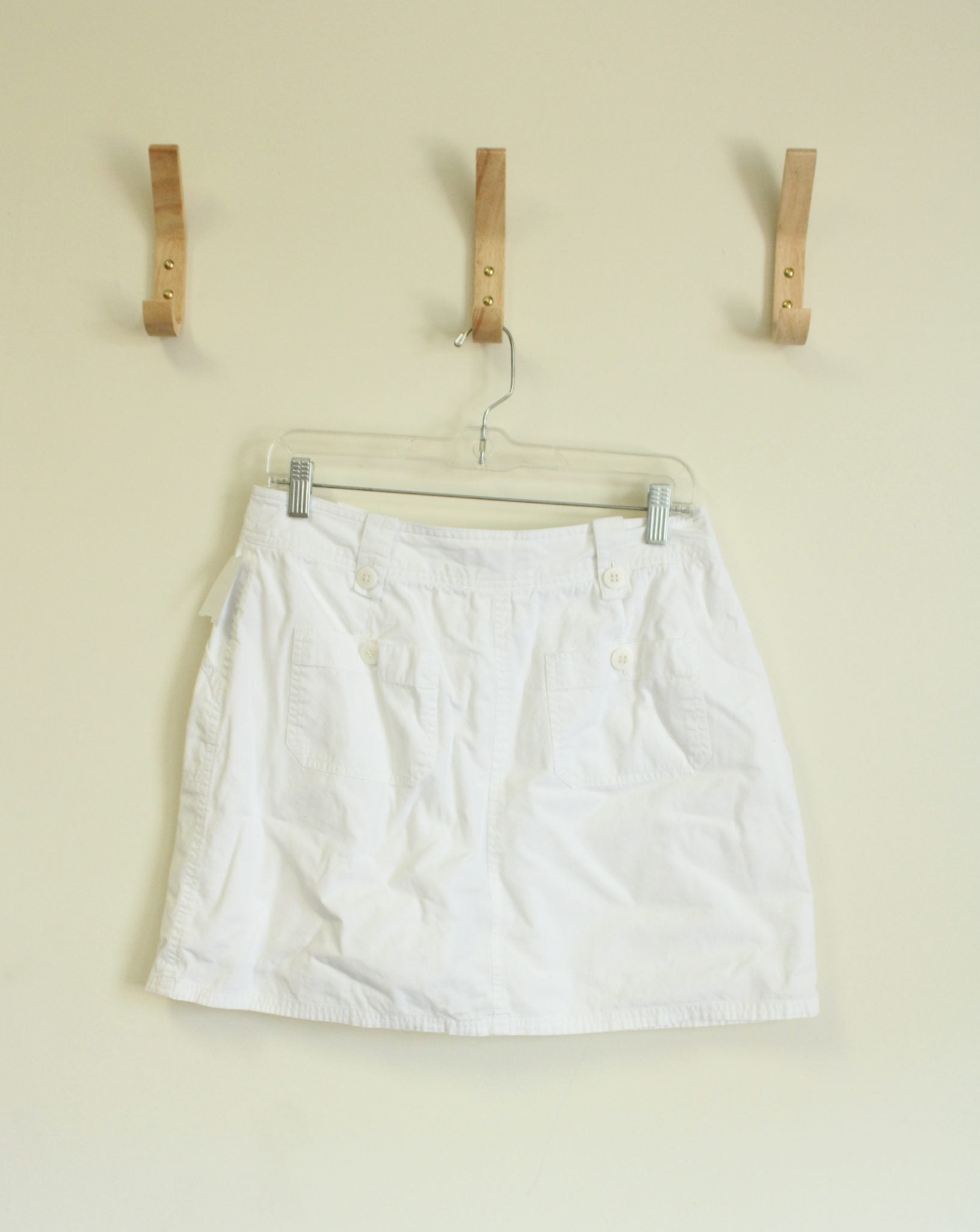 Khaki's International Design White Khaki Skirt | Size 10