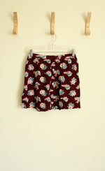 Hollister Maroon Floral Skirt | Size S