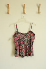 B Jewel Pink Patterned Top | Size S