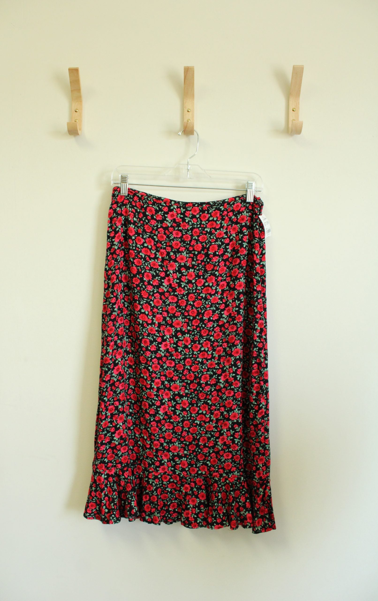 Christopher & Banks Red Floral Skirt | Size 6