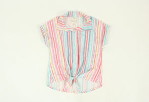 Belle du Jour Striped Button Down Shirt | Size M