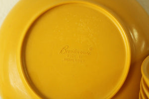 Vintage Boontonware Mustard Yellow Somerset 6505-15 Bowls | Set Of 7