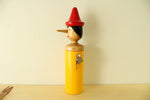 Wooden Pinocchio Painted Coin Bank