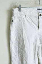 New York & Company White Corduroy Pants | Size 8