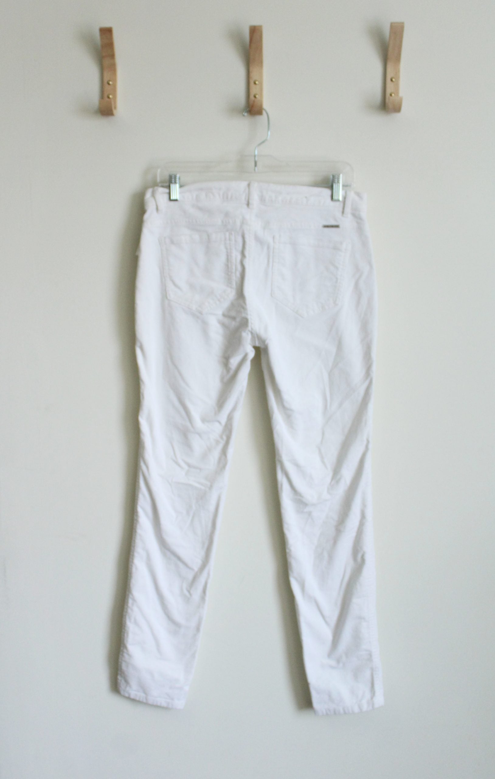 New York & Company White Corduroy Pants | Size 8