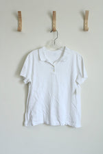 Lands' End White Polo Shirt | Size M