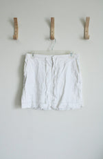 Max Studio White Linen Skirt | Size S