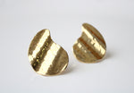 Vintage Napier Hammered Gold Metal Screw Back Gold Finish Earrings