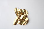 Vintage Napier Hammered Gold Metal Screw Back Gold Finish Earrings